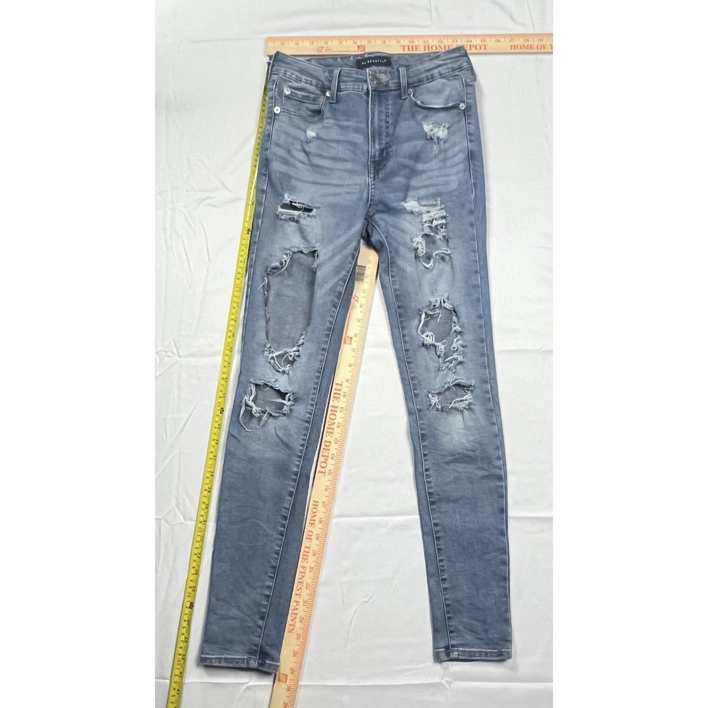 AÉROPOSTALE Super High Rise Jegging Women's Size 8 Distressed Ripped Denim - Picture 9 of 11